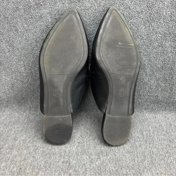 A New Day Women's Amber Slip-On Mule Flats Loafer Black Chain Size 7.5 EUC - Picture 7 of 8
